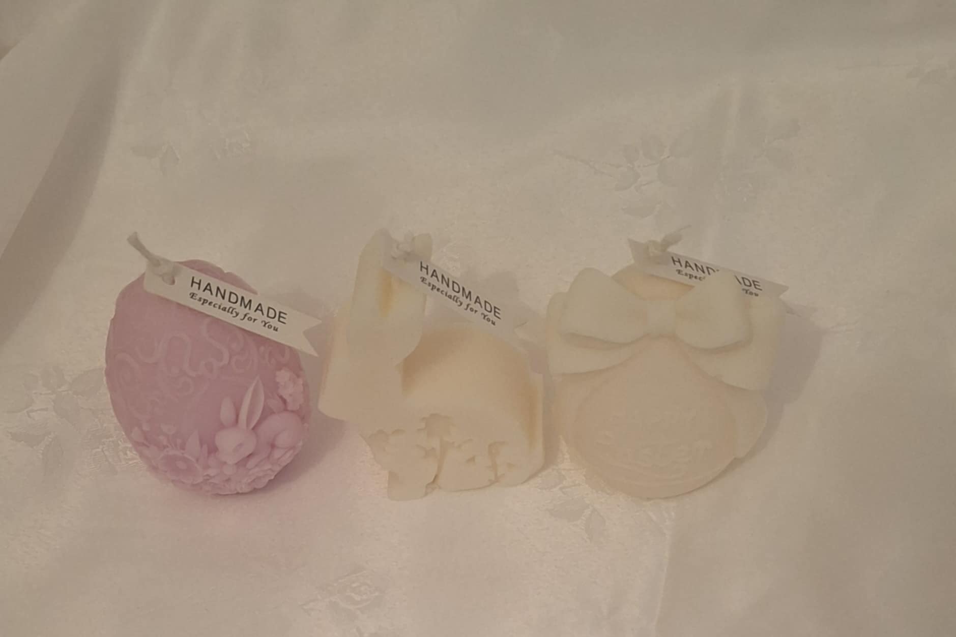 Håndlagde Påskeegg-lys i Soyavoks – Vaniljeduft